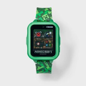 Open Box - Minecraft - Boys' Minecraft Light Up Interactive Watch - Green Green